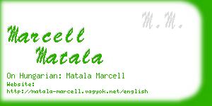 marcell matala business card